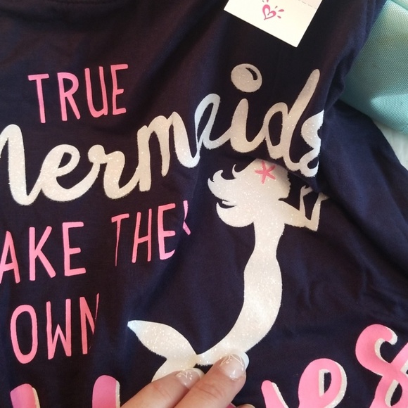 Nwt Sparkling Mermaid Top Size 14/16 - Picture 6 of 6